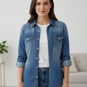 Juicy Couture Blue Denim Shirt